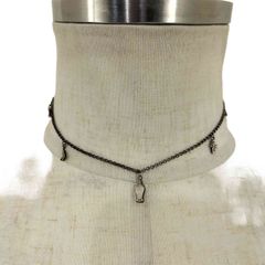 MUZE - M LOGO NECKLACE (MATTE SILVER) - メルカリ