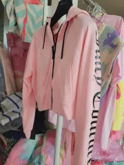 JUICY COUTURE ジューシークチュール ピンク フード ジップアップ