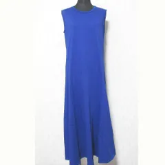 美品 23SS relume レリューム ジャーナルスタンダー コットンマーメイドラインワンピース 23070462717110 サイズF ブルー レディース 古着 中古 USED