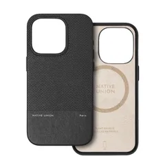 Native Union（ネイティブユニオン）(Re)Classic Case – MagSafe対応で内蔵マグネット付き – リサイクルおよび植物由来の素材 – 超耐久性で6ft / 1.8mの落下保護 – iPhone 15 Pro（ブラック）に対応のサムネイル