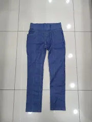 77サイズ スリム ウエストゴム レギンス デニム パンツ 中古