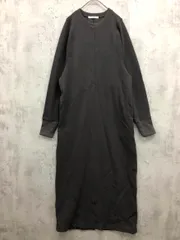 BEAUTY & YOUTH ビューティ&ユース 1626-299-4369 ダブルフェイス マキシ ワンピース sizeF/グレー ■■ レディース