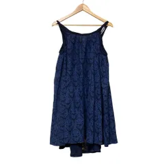 未使用 ADIEU TRISTESSE アデュートリステス エンブロイダリーキャミワンピース ネイビー  レディース 古着 中古 USED