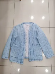 ZARA ザラ キッズ サイズ11-12 152cm デニム キルティングアウター 中古