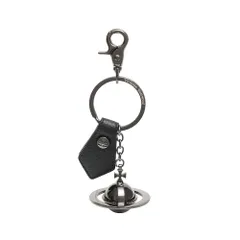 【ギフト対応可】ヴィヴィアンウエストウッド VIVIENNE WESTWOOD キーリング 3D Orb Keyring オーブ ロゴ ブラック ガンメタル ユニセックス 人気 ブランド おしゃれ 誕生日 記念 プレゼント ギフト 送料無料のサムネイル