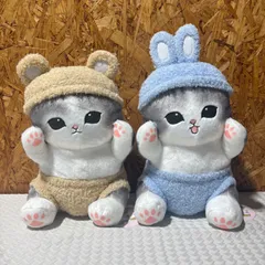 mofusand モフサンド にゃんぱんつ！ BIG ぬいぐるみ くま うさぎ セット タグ付き