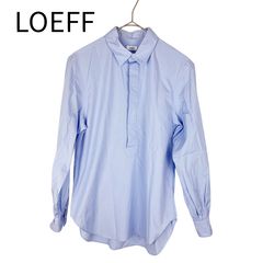 LOEFF ロエフ コットンシャツ 水色 プルオーバー 長袖 LOEFF ロエフ コットンシャツ 水色 プルオーバー 長袖 - メルカリ