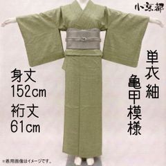 未使用近い　美品　袷　正絹　大島紬系　白山紬系　紋付　訪問着　フルセッ D767 本場白大島紬 正絹 着物 袷 しつけ糸付き未使用極美品 - メルカリ