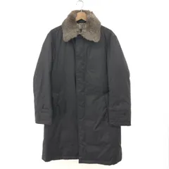 BURBERRY BLACK LABEL バーバリーブラックレーベル ダウンコート サイズ:M 裏地ノバチェック/ラビットファー付き    ブラウン メンズ / 240001195824