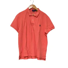 美品 POLO RALPH LAUREN ポロラルフローレン ポロシャツ 170/96A サーモンピンク レディース 古着 中古 USED