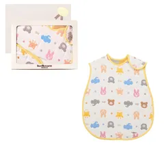 [ミキハウス ホットビスケッツ] ガーゼスリーパーギフトセット【BOX付き】 男の子 女の子 ベビー キッズ 子供服 出産祝い ベビーギフト マルチカラー フリーサイズ 74-9953-140