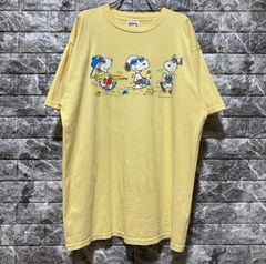 PEANUTS SNOOPY Tシャツ USA製 スヌーピー イエロー SURF | Mercari
