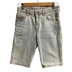 美品 DIESEL ディーゼル DE-GINNY デニムショートパンツ サイズ23 ライトブルー レディース 古着 中古 USED