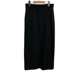 美品 H BEAUTY&YOUTH エイチ ビューティアンドユース ダブルクロス スリットタイトスカート サイズ38 ブラック レディース 古着 中古 USED