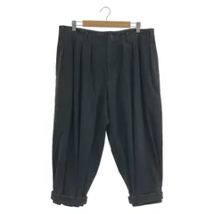 【中古】Yohji Yamamoto+NOIR タック裾ベルトパンツ サイズ1 ブラック ヨウジヤマモト[17]のサムネイル