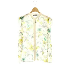 トゥモローランドコレクション TOMORROWLAND collection 25SS トリビュートフラワーブラウス フレンチスリーブ 36 アイボリー マルチカラー /DO ■OS