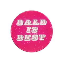 ハゲは最高 BALD IS BEST イギリス レトロ 缶バッジ メッセージ 文字 英語 ビンテージ 缶バッチ ピンバッチ brooch-8153のサムネイル