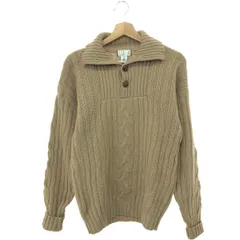 dunhill ダンヒル ショールカラーニット サイズ:M ヴィンテージ品/クルミボタン/ハーフボタン    ブラウン/ベージュ メンズ / 241006002643のサムネイル