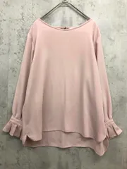 OPAQUE.CLIP オペークドットクリップ 637-82050 袖フリル ブラウス シャツ size40/Ｌ/薄ピンク ■■ レディース