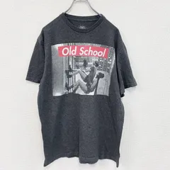 BAT MAN　バットマン　半袖プリントTシャツ　アメコミT　灰色　ダークグレー　Lサイズ　古着