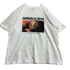 ジーユー　レディースTシャツ　L　白　鬼滅の刃　竈門 炭治郎　【2391】のサムネイル