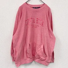 BASIX OF AMERICA　COSTA RICA　スウェット/トレーナー　ラグランスリーブ　ピンク　XLサイズ　古着