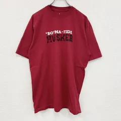 adidas　アディダス　半袖プリントTシャツ　2連プリント　赤　レッド　Mサイズ　古着