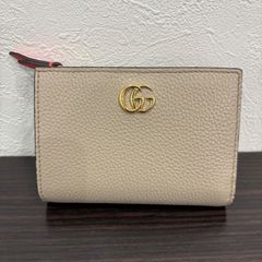 ☆未使用級☆GUCCI GGマーモント 二つ折り財布 ベージュ 日本限定 