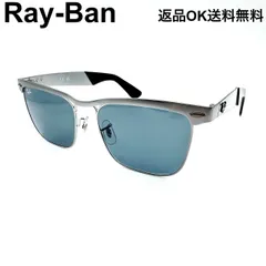 【返品OK】美品 Ray-Ban レイバン WAYFARER DELUXE RB3875 029/R5 56□18 145 サングラス メンズ シルバー 【D425601052403フ2604】
