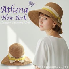 ❇︎極美品❇︎ Athena New York カミラ 麦わら帽子 ストローハット