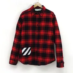 【三重店】OFF-WHITE 18AW ADDED SHIRT レッド OMGA061E18A27001 サイズ:S（オフホワイト/パデッド シャツ/ジャケット）【108-D099】のサムネイル