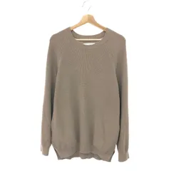 CURLY&Co カーリー ラグランニット サイズ:3 大きいサイズ/コットン×リネン/長袖    ブラウン メンズ / 240001197726のサムネイル
