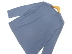 袋入り新品タグ付 プレッツォ PREZZO 長袖 クルーネック カットソー M-L ブルー系 メール便可 中古