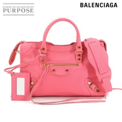 新品同様 バレンシアガ BALENCIAGA クラシック シティ 2way ハンド ショルダー バッグ レザー ピンク 431621 Classic City 90314215のサムネイル