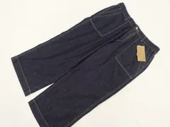 大きいサイズ 袋入り新品タグ付 クロキ KUROKI ノータック KUROKI夏うれしいライトオンスデニムクロップドパンツ 3L インディゴブルー  中古のサムネイル