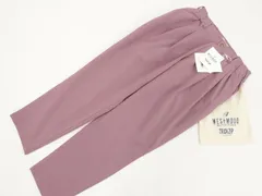 70%OFF 定価\6,000 訳あり未使用品 ウエストウッドアウトフィッターズ WESTWOOD OUTFITTERS ツータックテーパードパンツ M パープル系   中古のサムネイル