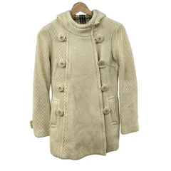 Burberry Blue Label(バーバリーブルーレーベル) ダッフルコート サイズ36 S レディース アイボリー 冬物