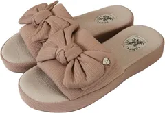 スリッパ レディース リボン おしゃれ 室内履き クッション 軽量 滑り止め 静音 オールシーズン ルームシューズ ギフト プレゼント 母の日