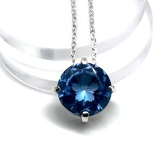 プラチナ 900 天然ブルーサファイア 2.93ct ネックレス 鑑別カード 