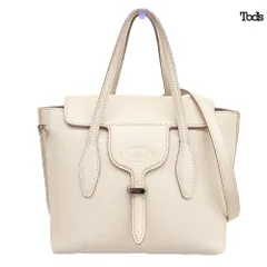 美品 トッズ TOD’S JOY BAG ジョイバッグ ミニ レザー 2WAY ショルダー ハンドバッグ クロスボディ シボ革 ピンク
