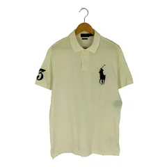 ポロラルフローレン POLO RALPH LAUREN CUSTOM SLIM FIT 鹿の子 ビッグポニー刺繍 ポロシャツ メンズ import：L 