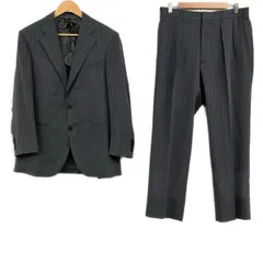 Burberry LONDON(バーバリーロンドン) シングルスーツ メンズ美品  - グレー ストライプ