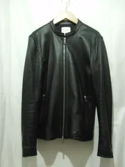 UNITED TOKYO ユナイテッドトウキョウ 408352007 シングルライダースジャケット レザーブルゾン 羊革 サイズ 2 ブラック メンズ トップス