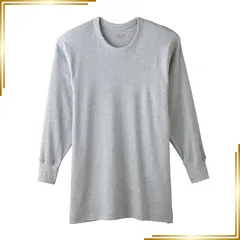 【新品】 インナーシャツ 快適工房 オールシーズン 年間 長袖 丸首 シャツ 綿100 コットン 日本製 下着 肌着 抗菌 防臭 KQ3008 1