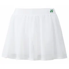 YONEX(ヨネックス) ウィメンズスカート(インナースパッツツキ) テニス・バドミントン ウェア(ウィメンズ) (26148Y)、(011)ホワイト