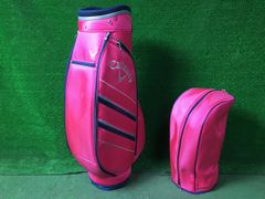希少』 Callaway キャディバッグ 9型 トリコロールカラー カーボン調