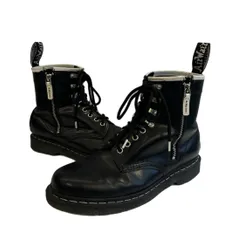 ドクターマーチン Dr.Martens 1460 ZIPPED HDW 8EYE BOOT ジップ ハードウェア  ホワイトステッチ 8 ホール ブーツ メンズ靴 ブーツ その他 ブラック UK8(参考サイズ約27.0cm) 101sh-2596