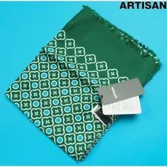 新品定価2万円 ARTISAN アルチザン イタリア製 最高級  シルク100% ストール 緑(21) 70RG85のサムネイル