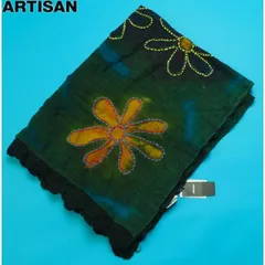 新品定価3.6万円 ARTISAN アルチザン インド製 最高級  ヴィンテージ×花柄 ストール 緑(21) 56RJ86のサムネイル