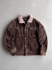 ヒコヴィンテージ y2k 00s コーデュロイ ブラウントヴィンテージ シェルパ ジャケット